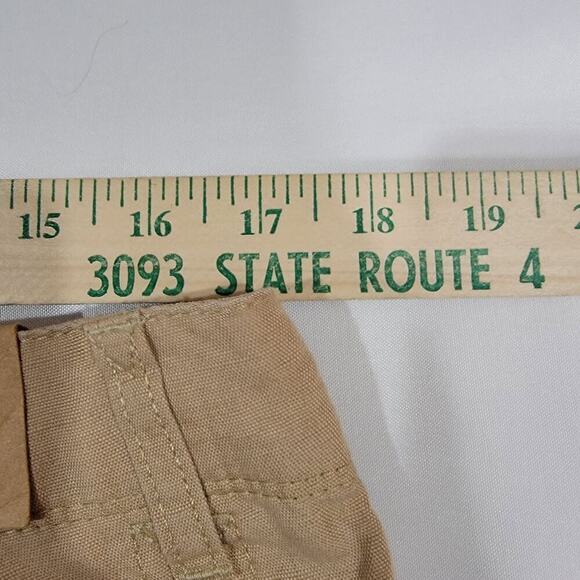 LL Bean Pants Womens 14 Favorite Fit Beige Linen Cargo Beach 286694 Lightweight - Picture 10 of 16